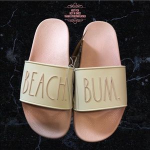 🎉 HP 🎉 🆕 Rae Dunn Beach Bum Slide Sandals